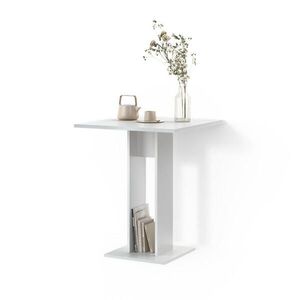 Livinity® JÍDELNÍ STŮL Regusa Bílá 65 x 78 cm obraz