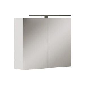 Vicco KOUPELNOVÁ ZRCADLOVÁ SKŘÍŇKA Lavio Bílá 70 x 60 cm s LED osvětlením obraz