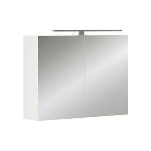 Vicco KOUPELNOVÁ SKŘÍŇKA SE ZRCADLEM Lavio Bílá 80 x 60 cm s osvětlením LED obraz