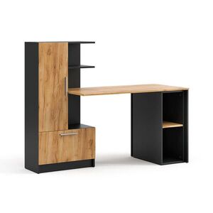 Vicco PSACÍ STŮL Tomy, Antracit/Zlatý mocný dub, 150 x 59 cm Sada 2 kusů obraz