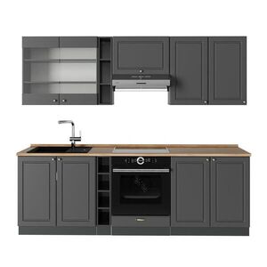 Vicco KUCHYŇSKÝ KOUT Fame-Line Anthrazit-Gold Landhaus 235 cm , PD Dub obraz
