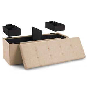 Blumtal SEDACÍ LAVICE 110/38/38 cm + 2 boxy navíc, bežová obraz