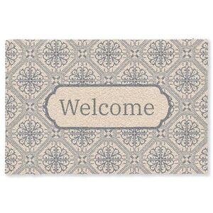 MuchoWow ROHOŽKA Welcome - Classic - Grey 180x120 cm obraz