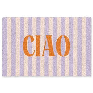 MuchoWow ROHOŽKA Ciao - Citát - Pastelové barvy - Pruhy 180x120 cm obraz