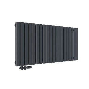 EMKE RADIÁTOR Dvojitá Trubka Horizontálně Montovatelný Antracit 60/120/8, 1 cm obraz