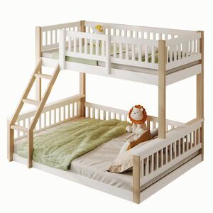 FLIEKS PATROVÁ POSTEL 90x200 140x200 Bílá Přírodní Žebřík obraz