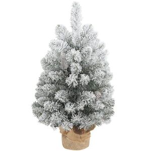 HOMCOM MINI Umělý vánoční stromek 60 cm Umělý smrk se sněhem obraz