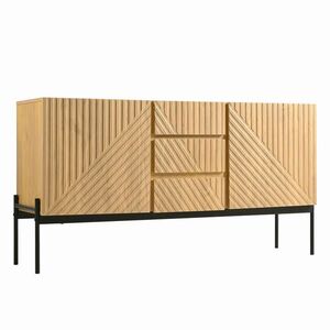 Urban Meuble SIDEBOARD vzhled přírodní dřevo 150/40/75 cm obraz