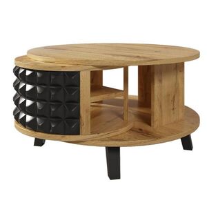Urban Meuble KONFERENČNÍ STOLEK barva dřeva a černá, 85, 2/80/45, 2 cm obraz