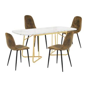 Urban Meuble JÍDELNÍ SET Stůl a 4 retro židle obraz
