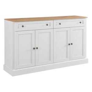 Urban Meuble SIDEBOARD 150 cm v antické bílé a přírodní obraz