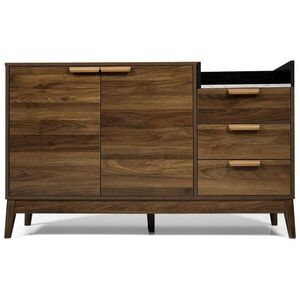Urban Meuble SIDEBOARD v dekoru ořech se 2 dvířky a 3 zásuvkami obraz