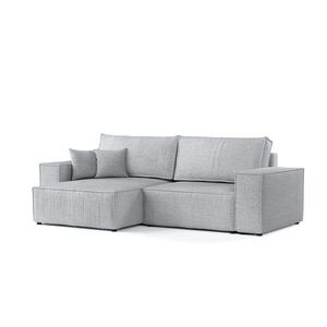 AltaBeds ROHOVÁ SEDAČKA CAVO, textil, Světle šedá obraz