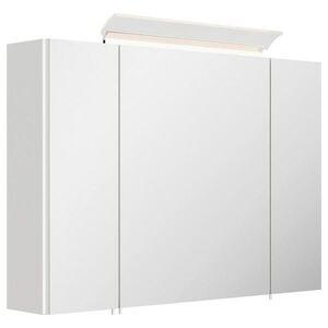 MID.YOU ZRCADLOVÁ SKŘÍŇKA, vysoce lesklá bílá, 90/62/17 cm obraz