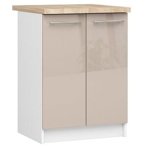 RAUMHIRSCH FURNITURE SPODNÍ SKŘÍŇ Bílá, Cappuccino lesk 85/60/46 obraz