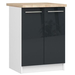 RAUMHIRSCH FURNITURE SKŘÍŇKA Bílá, lesklá grafitová 85/60/46 obraz