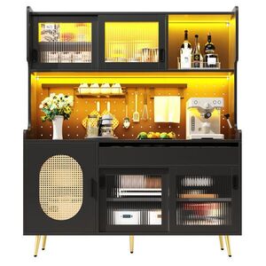 FLIEKS VYSOKÁ SKŘÍŇ 145x39x171 CM LED 5 DVEŘÍ obraz