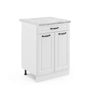 Vicco SPODNÍ SKŘÍŇKA KUCHYŇSKÉ LINKY R-Line Bílý venkovský dům 60 cm se zásuvkou, PD Mramor obraz
