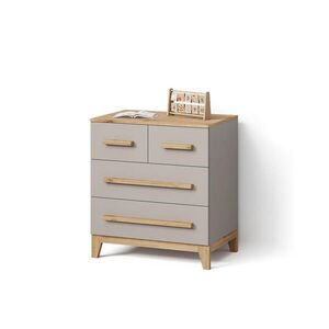 Livinity® KOMODA Mailo Kašmír/Řemeselné 80 x 88 cm se 4 zásuvkami obraz