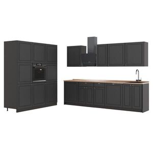 Vicco KUCHYŇSKÝ KOUT Fame-Line, Anthrazit-Gold Landhaus/Antracit, 460 cm, PD Dub obraz