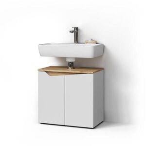 Livinity® TOALETNÍ SKŘÍŇKA PRO UMYVADLO Timavo Bílá 60 x 57.5 cm se 2 dveřmi obraz