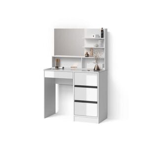 Livinity® TOALETNÍ STOLEK Imola Bílá 90 cm se zrcadlem obraz
