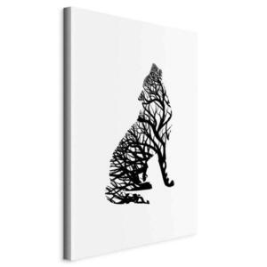 artgeist MALBA NA PLÁTNĚ, abstraktní, zvířata, stromy, 40/60/1.2 cm obraz