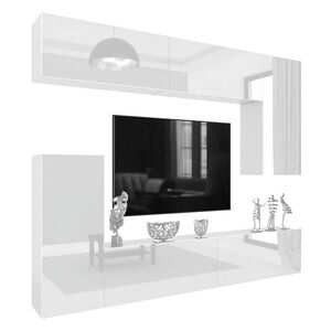 B BELINI GROUP OBÝVACÍ STĚNA Milano 8, Bílá lesklá, 250 cm, Bezúchytková obraz