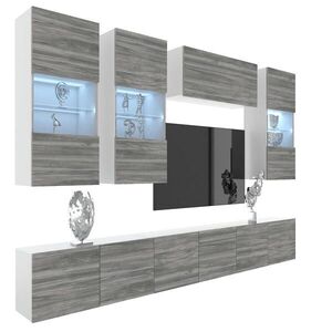 B BELINI GROUP OBÝVACÍ STĚNA Milano 5, Šedá matná, 300 cm, Bezúchytková obraz