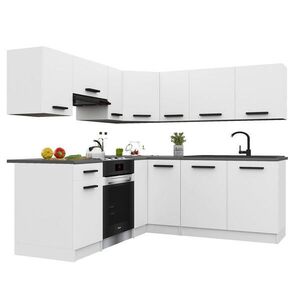 B BELINI GROUP KUCHYŇSKÁ LINKA Italia 6 360 cm, s pracovními deskami, Bílá matná obraz