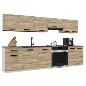 B BELINI GROUP KUCHYŇSKÁ LINKA Italia 2 240 cm, s pracovními deskami, Dub Sonoma obraz