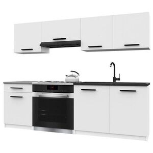 B BELINI GROUP KUCHYŇSKÁ LINKA Italia 1 180 cm, s pracovními deskami, Bílá matná obraz