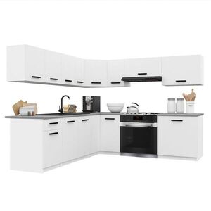 B BELINI GROUP KUCHYŇSKÁ LINKA Italia 7 420 cm , s pracovními deskami, Bílá matná obraz