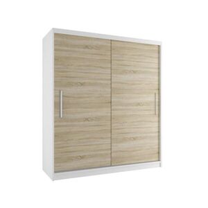 B BELINI GROUP POSUVNÁ SKŘÍŇ Verona SI, Bílá/Dub Sonoma Mat, 158 cm obraz