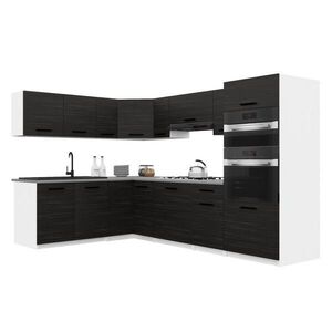 B BELINI GROUP KUCHYŇSKÁ LINKA Italia 8 420 cm , s pracovními deskami, Eben obraz