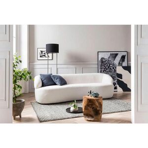 Livetastic TŘÍMÍSTNÁ POHOVKA, textil, bílá obraz
