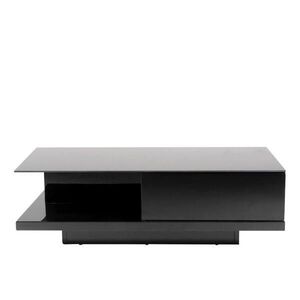 Livetastic KONFERENČNÍ STOLEK, vysoce lesklá černá, sklo, kompozitní dřevo, 120/60/36 cm obraz