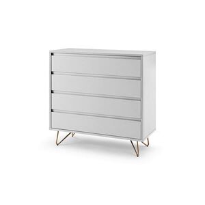 Livetastic KOMODA, bílá, 90/90/40 cm obraz