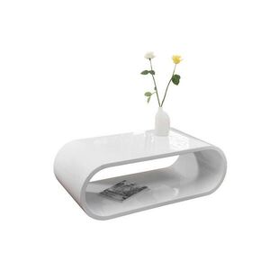 Livetastic KONFERENČNÍ STOLEK, vysoce lesklá bílá, kompozitní dřevo, 120/60/40 cm obraz