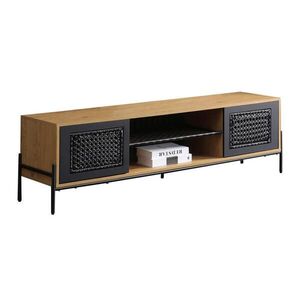 Livetastic NÍZKÁ KOMODA, přírodní barvy, černá, 161/47/40 cm obraz