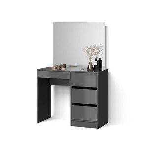Livinity® TOALETNÍ STOLEK Imola Antracit 90 cm se zrcadlem obraz