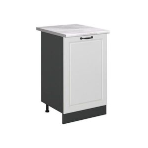 Vicco SPODNÍ SKŘÍŇKA KUCHYŇSKÉ LINKY R-Line, Bílý venkovský dům/Antracit, 50 cm pracovná doska Mramor obraz
