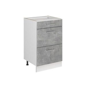 Vicco SPODNÍ SKŘÍŇKA KUCHYŇSKÉ LINKY R-Line, Beton/Bílá, 50 cm bez pracovní desky obraz