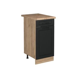 Vicco SPODNÍ SKŘÍŇKA KUCHYŇSKÉ LINKY R-Line, Antracitový venkovský dům/Zlatý mocný dub, 40 cm pracovná doska Dub Goldkraft obraz