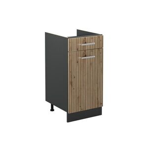 Vicco SPODNÍ SKŘÍŇKA KUCHYŇSKÉ LINKY R-Line, Řemeslný dub/Antracit, 40 cm bez pracovní desky obraz
