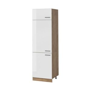 Vicco VYSOKÁ SKŘÍŇ R-Line, Bílá vysoký lesk/Zlatý mocný dub, 60 cm obraz