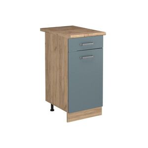 Vicco SPODNÍ SKŘÍŇKA KUCHYŇSKÉ LINKY R-Line, Modrošedá/Zlatý mocný dub, 40 cm pracovná doska Dub Goldkraft obraz