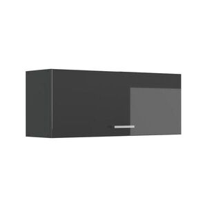 Vicco VĚŠÁK NA STĚNU R-Line, Antracitový vysoký lesk/Antracit, 100 cm Plochý obraz