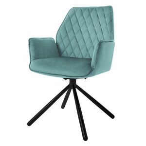 ML-DESIGN JÍDELNÍ ŽIDLE otočná, šalvějová, samet obraz