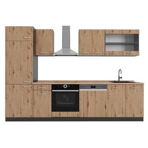Vicco KUCHYŇSKÝ KOUT R-Line Dub Artisan/antracit 300 cm , PD Dub obraz